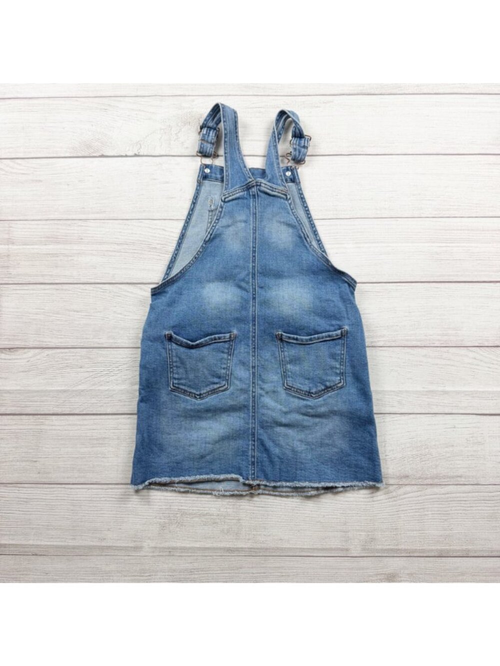 OshKosh BGosh Girls Denim Overall Dress Skirtalls Adjustable Straps Pockets 10 - Picture 3 of 3